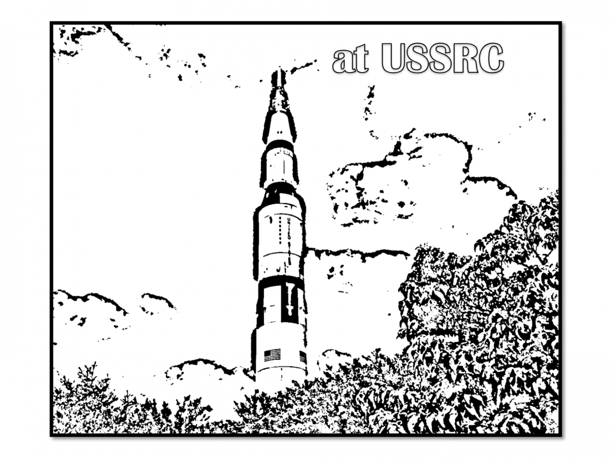 Saturn V Rocket coloring page
