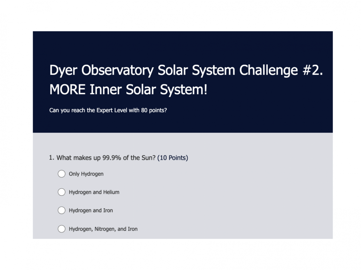 Solar System Challenge 2