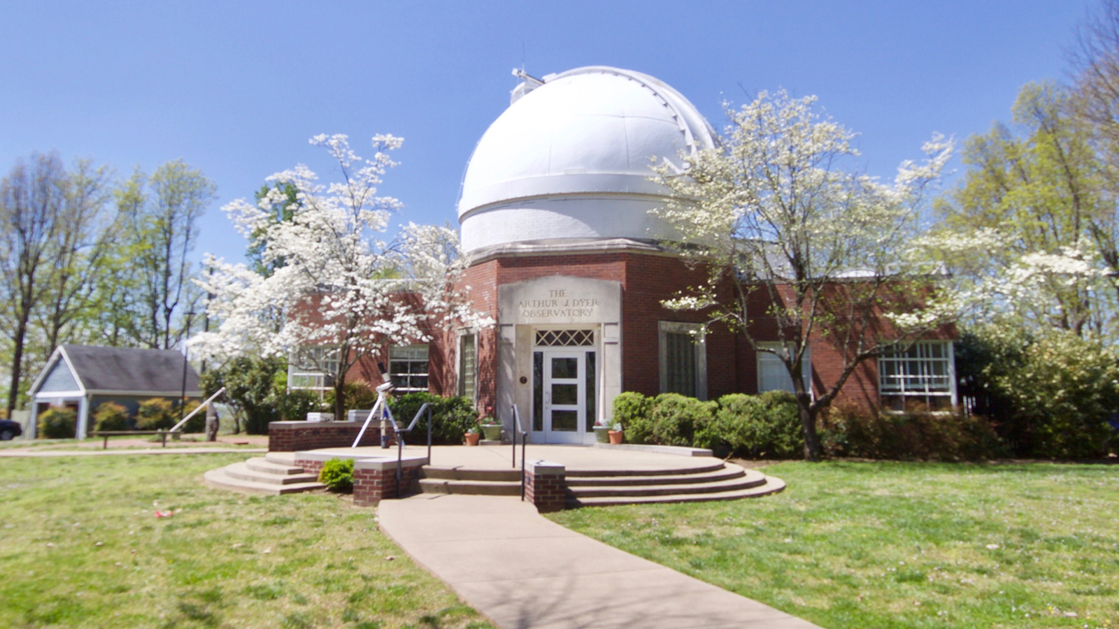Dyer Observatory in spring